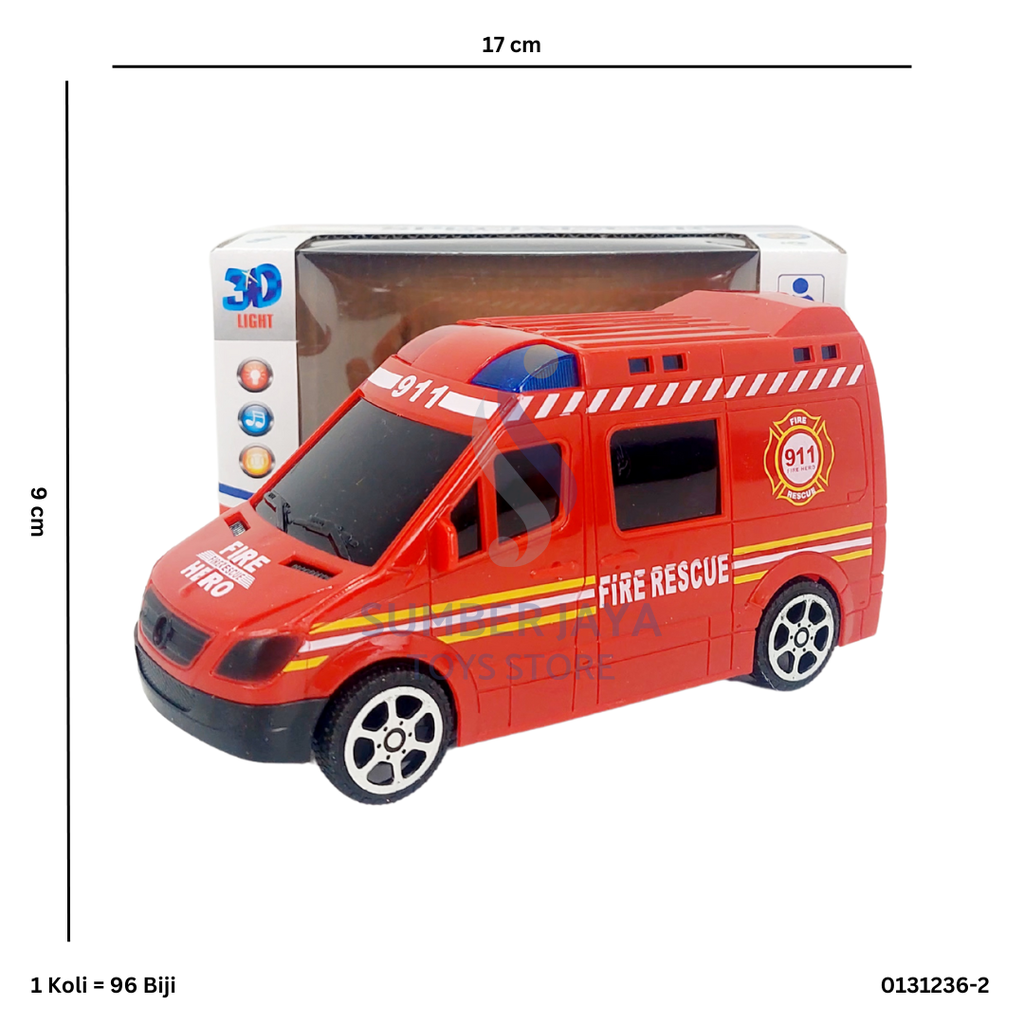 B/O RESCUE CAR W/ MUSIC 236-2