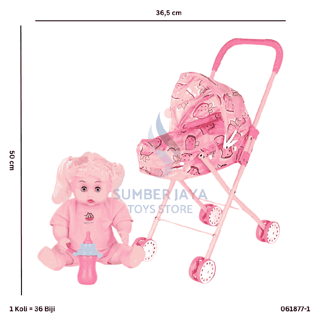 STROLLER BAYI CEWE DOT 877-1