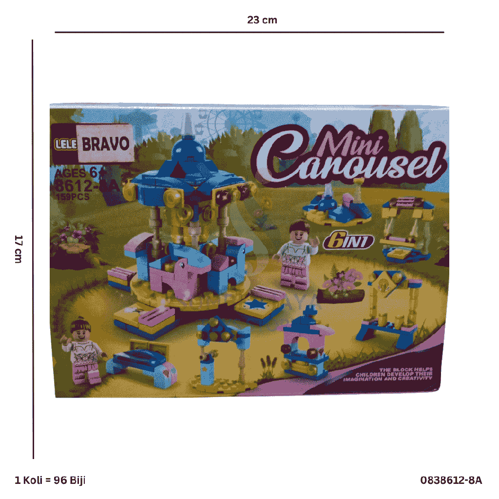 BLOCK MINI GARDEN CROUSEL / GARDEN 8612-8A