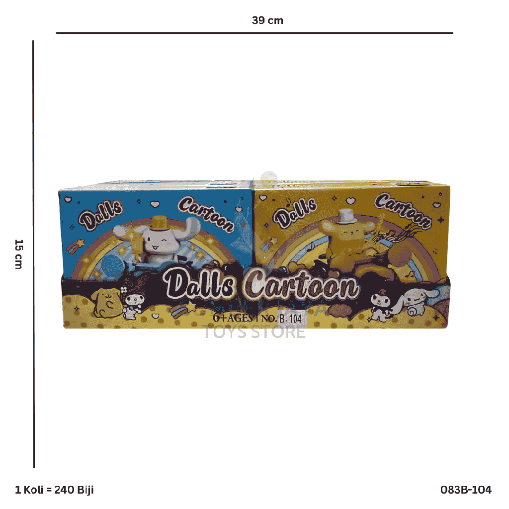 BLOCK DOLLS CARTOON CAR B-104