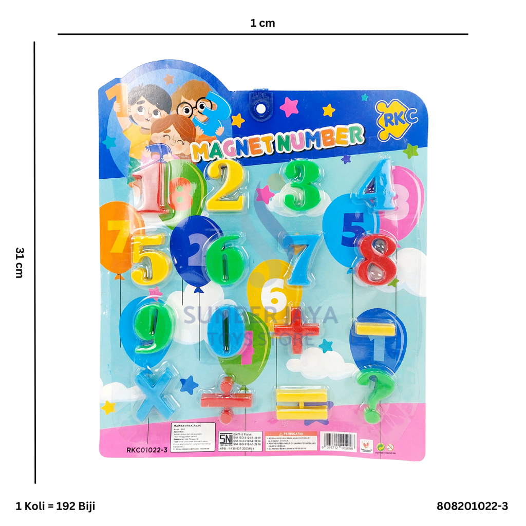 MAGNETIC NUMBER 1022-3
