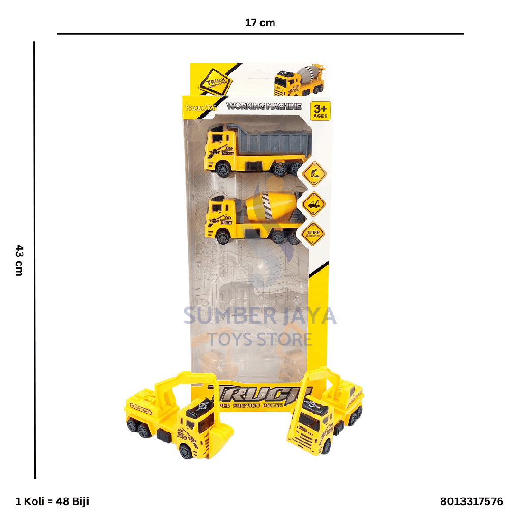 TRUCK CONTRUCTION 4PCS 17576