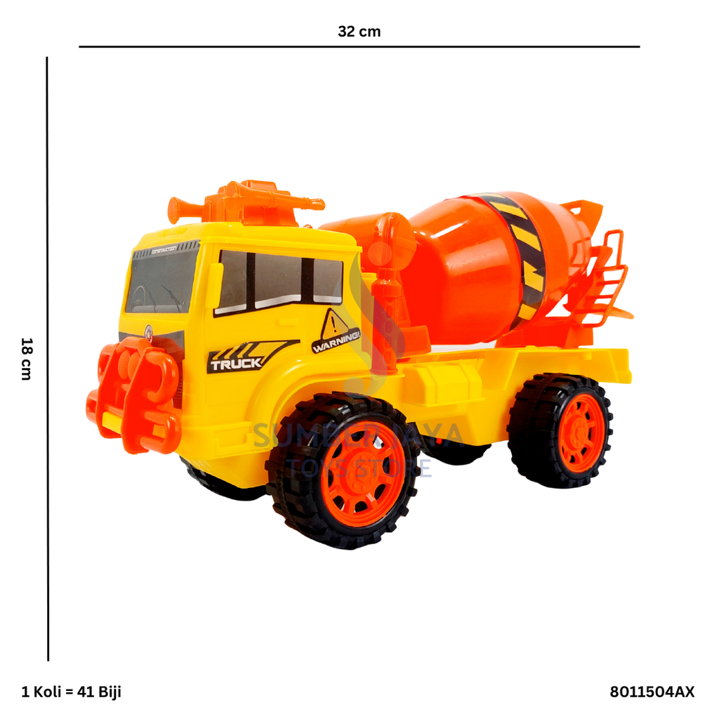 TRUCK MIXER YELLOW ORANGE KTG 04 AX
