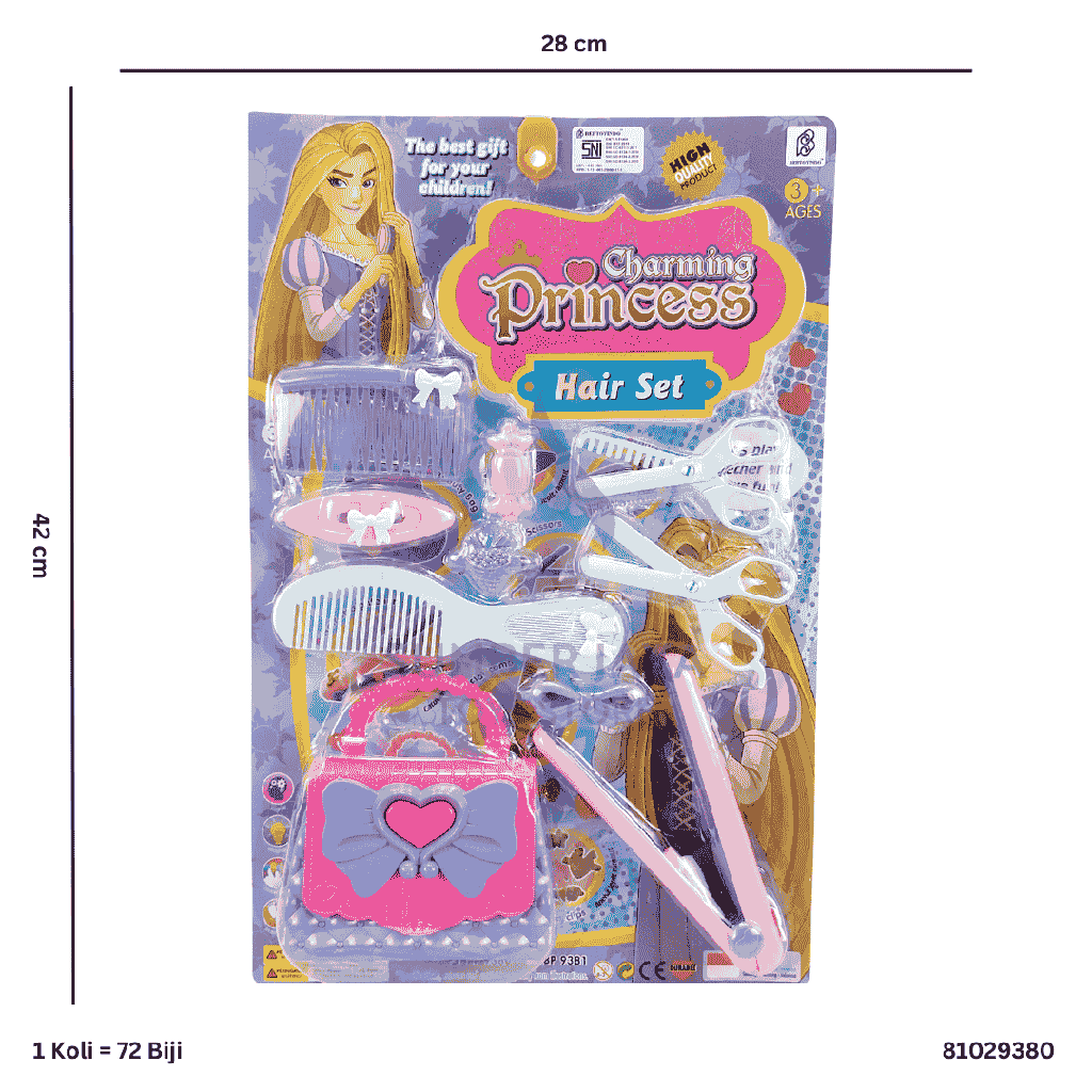 CHARMING PRINCESS HAIR SET