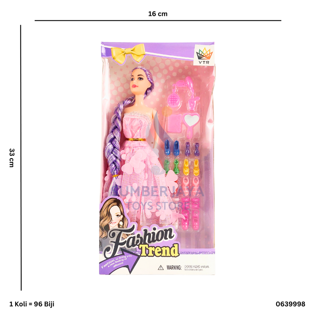 FASHION TREND BONEKA & SEPATU 9998