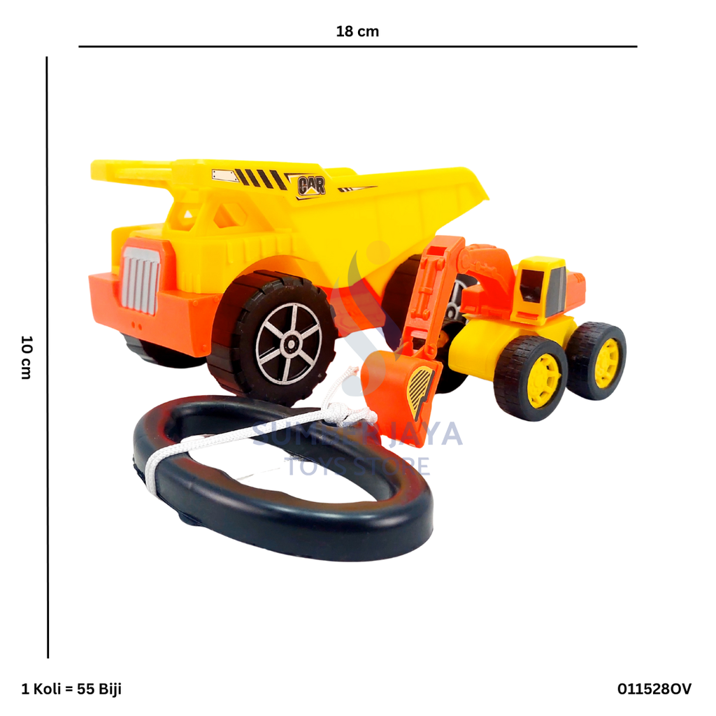 MINI BUILDING DUMP + EXCAVATOR TRUK OV 28