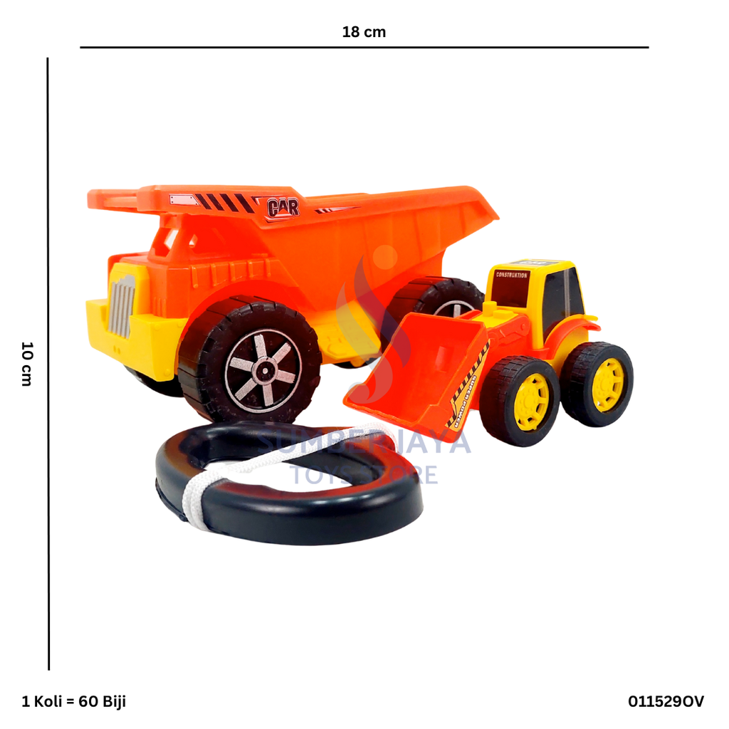 MINI BUILDING DUMP + BULDOZER TRUCK OV 29