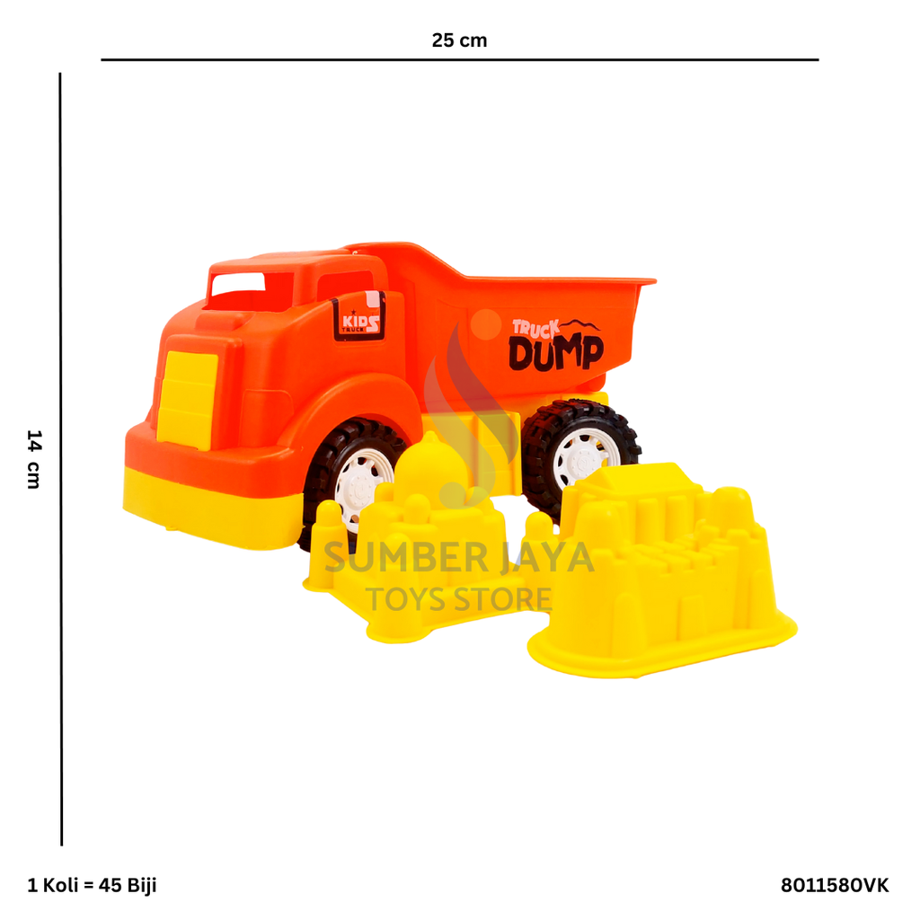 SAND TRUCK DUMP + SAND TOYS VK 80