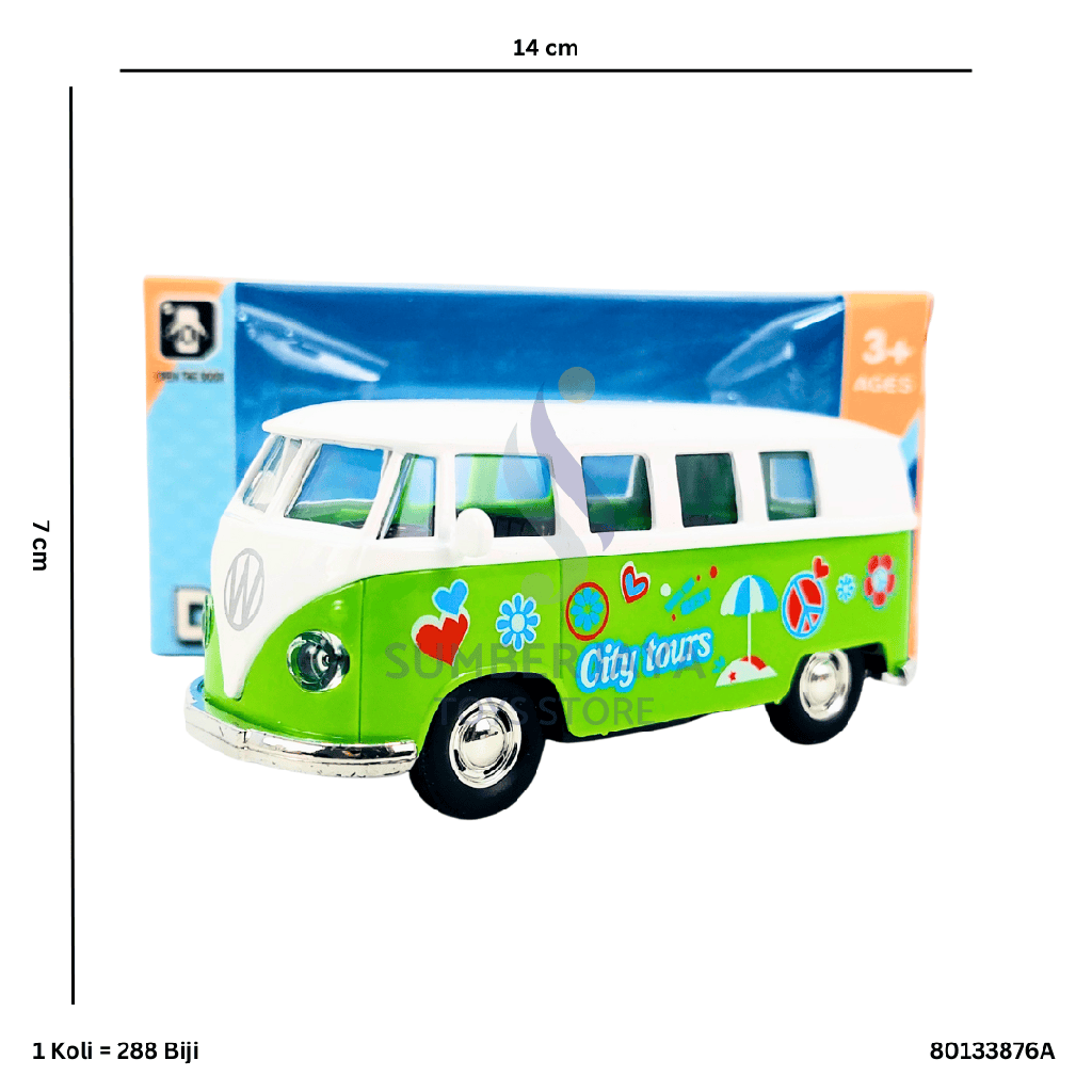 DIECAST OPEN DOOR BUS 876A