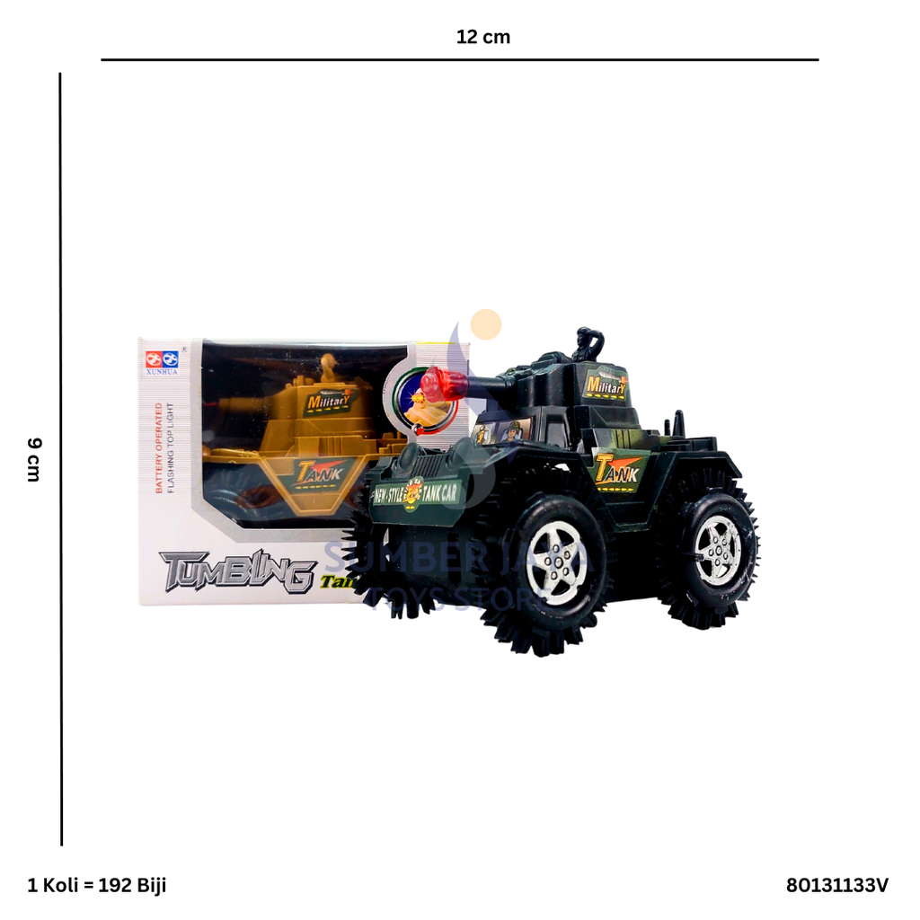 B/O TUMBLING TANK W/LIGHT 133V
