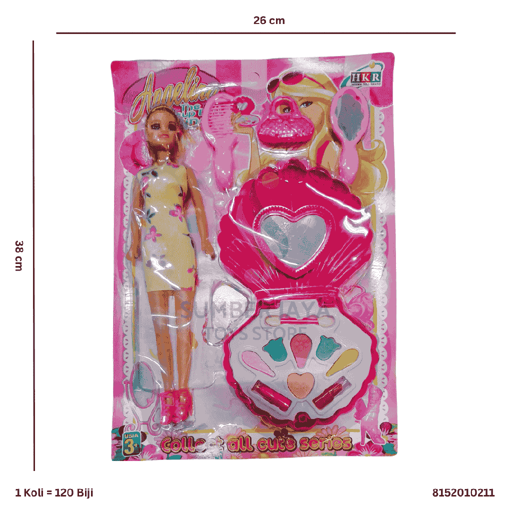 ANGELINA MAKE UP DOLL + ACC 010211