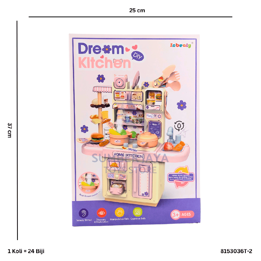 B/O KITCHEN PLAYSET W/LIGHT 036T-2