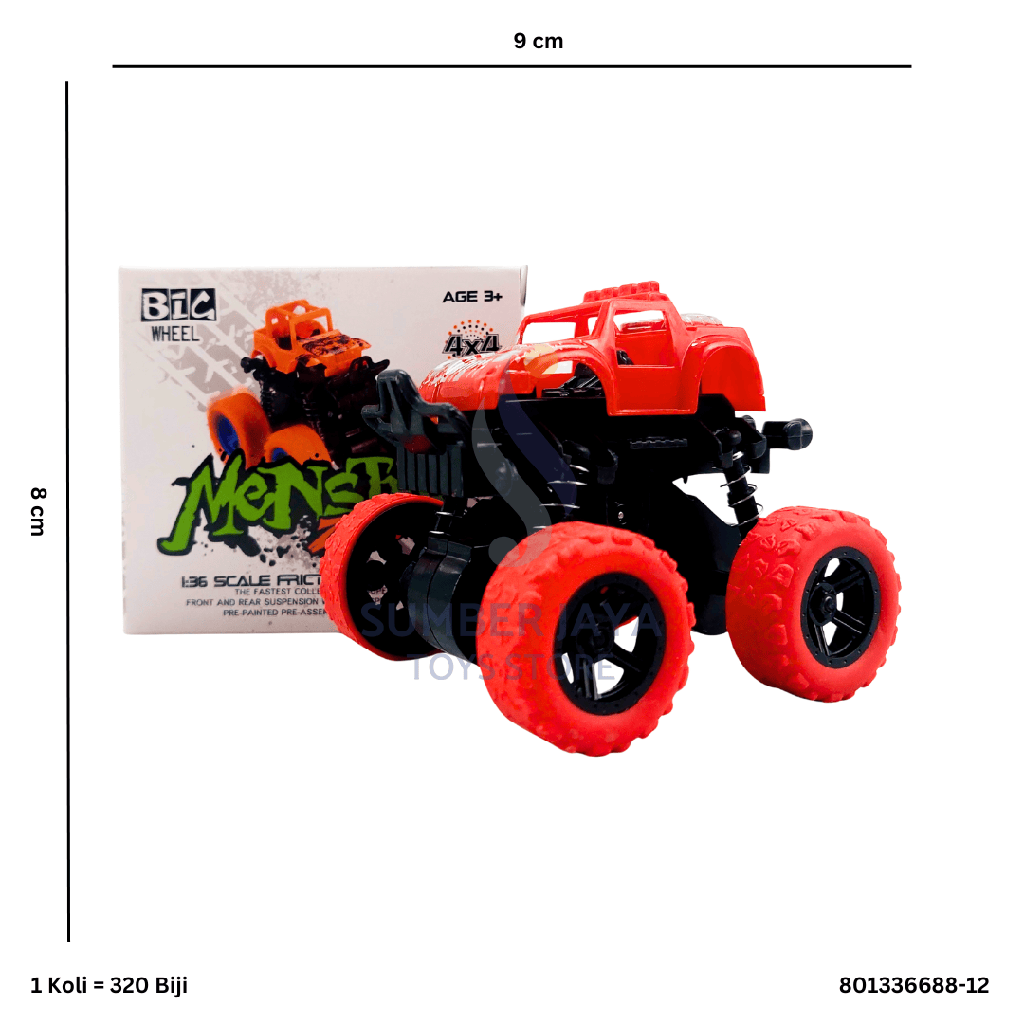 MONSTER ZAB STUNT CAR 6688-12BS