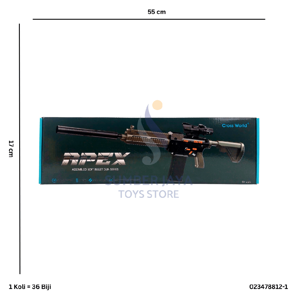 B/O APEX EVA BULLET RIFFLE 78812