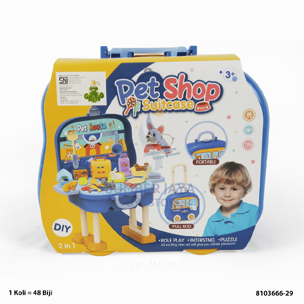 PET SHOP SUITCASE 666-29