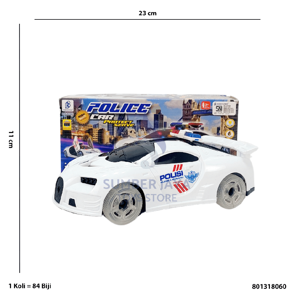 POLICE CAR 3D WITH PROJECTOR 8060