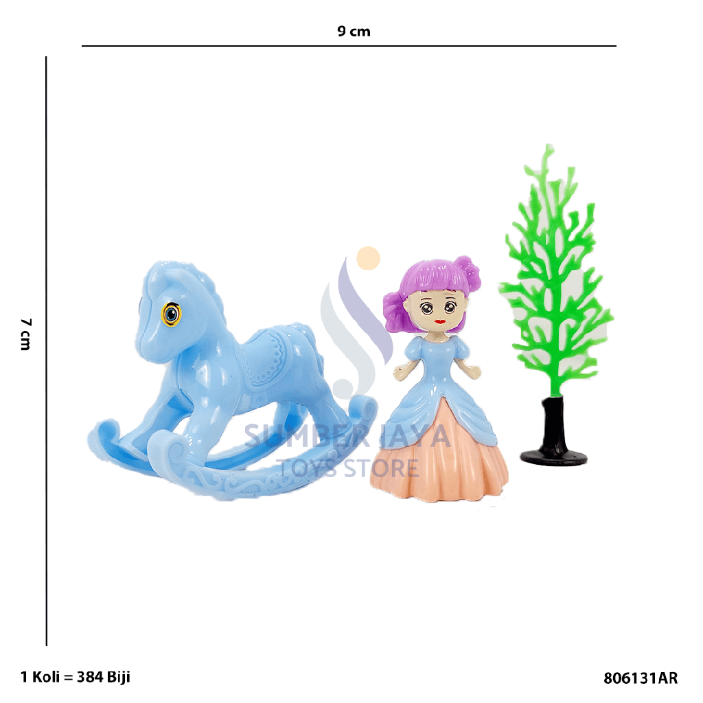 PRINCESS WITH SWING HORSE AR 31