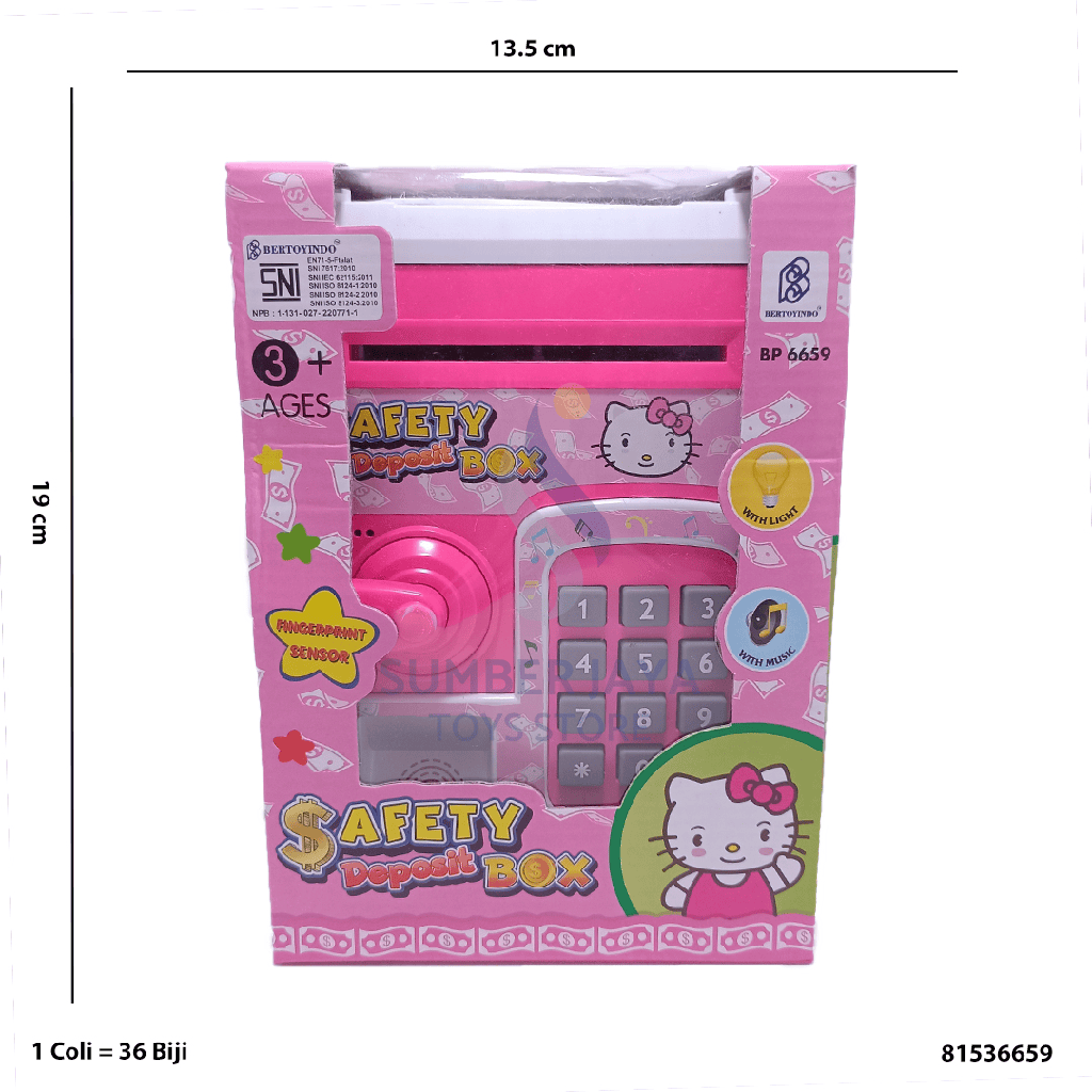 SAFETY DEPOSIT HELLO KITY 6659