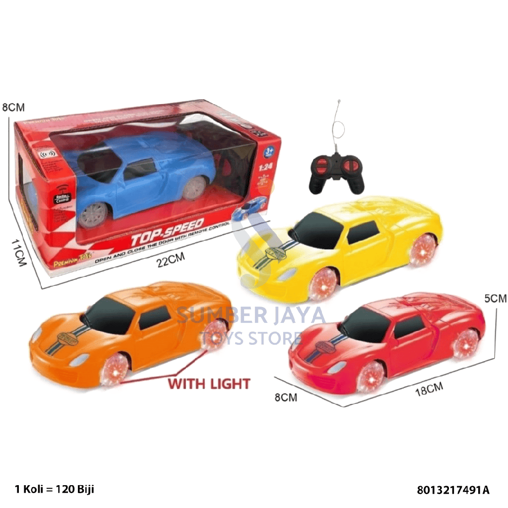 R/C TOP SPEED WITH LIGHT 17491A
