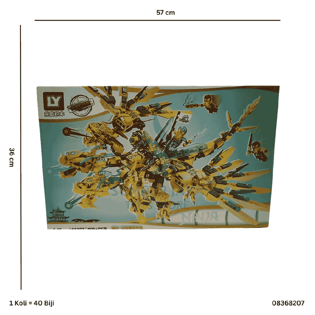 FGR NINJAGO GOLD DOUBLE HEAD 68207