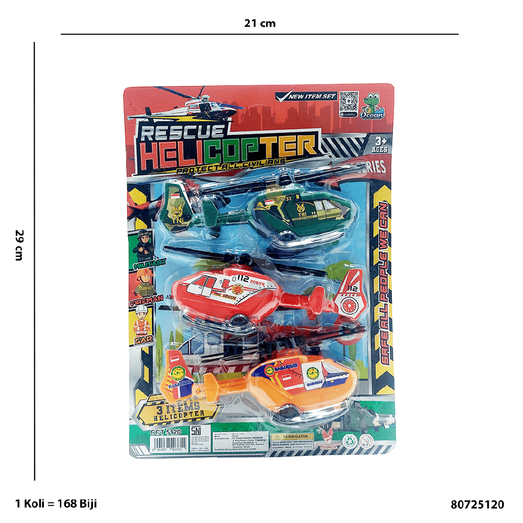 RESCUE HELIKOPTER 3PC 5120