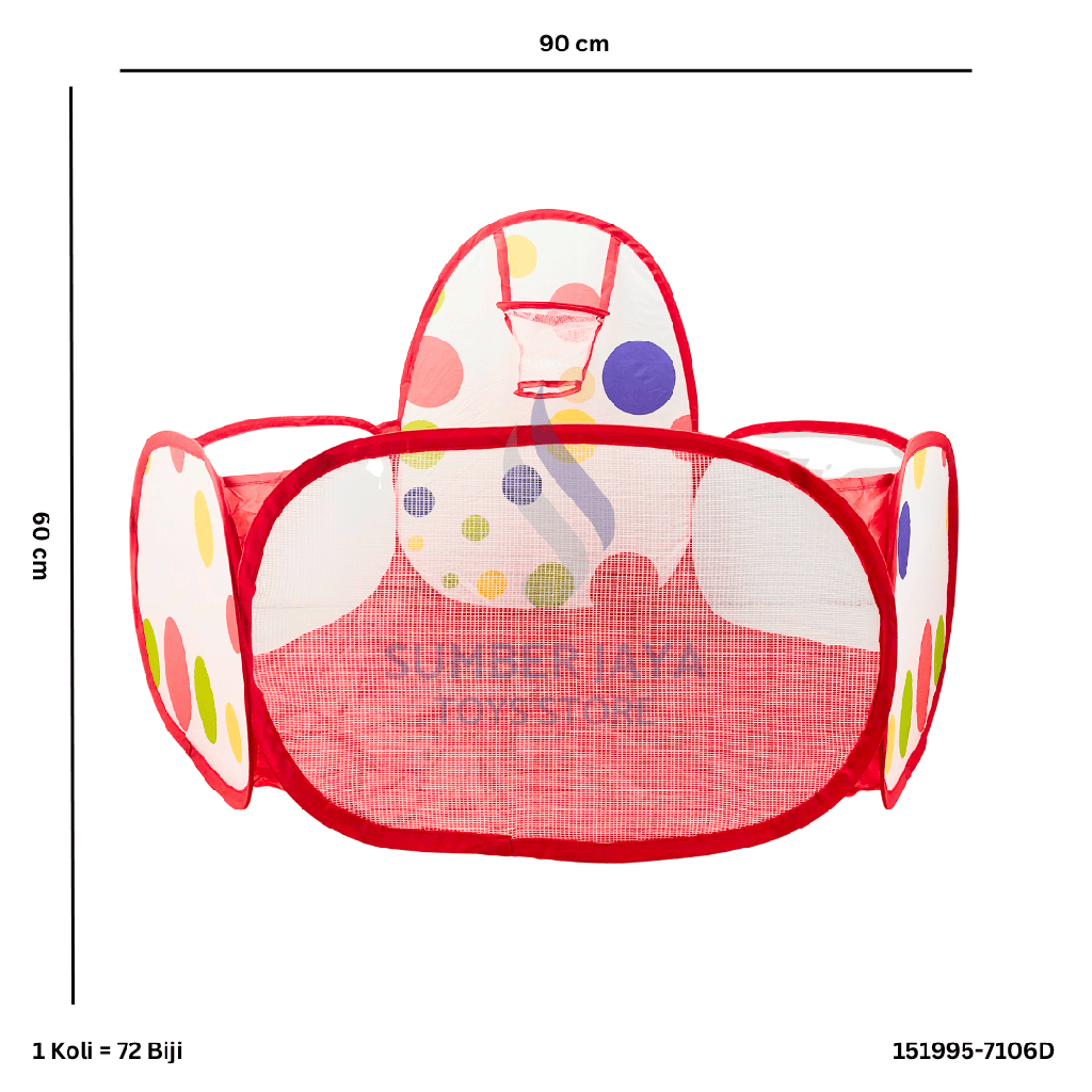 90CM HEXA TENDA W/ BASKET RING 995-7106
