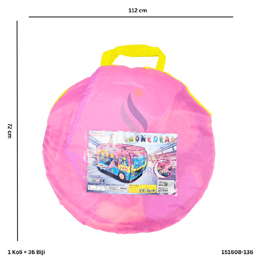 PINK ICE CREAM TRUCK TENDA 608-138