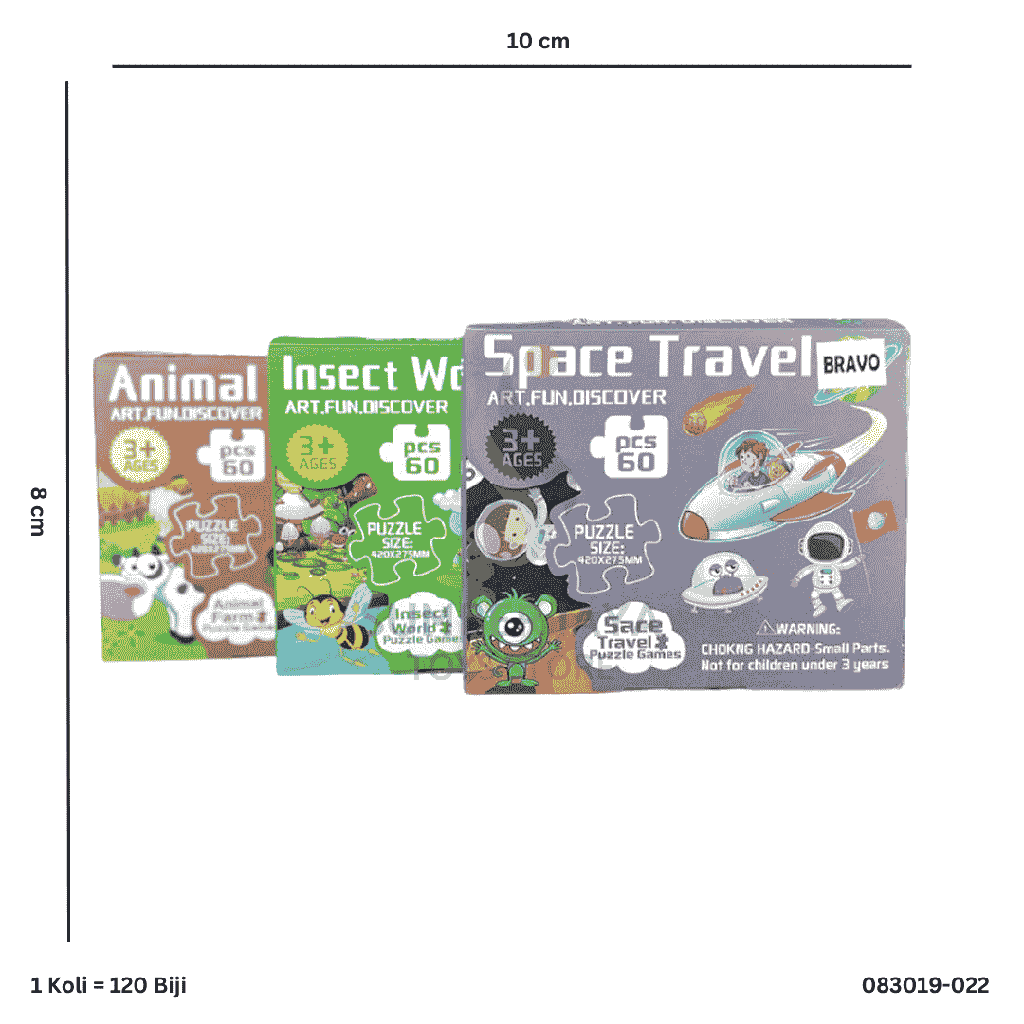 MIX PUZZLE 60PC 019-022