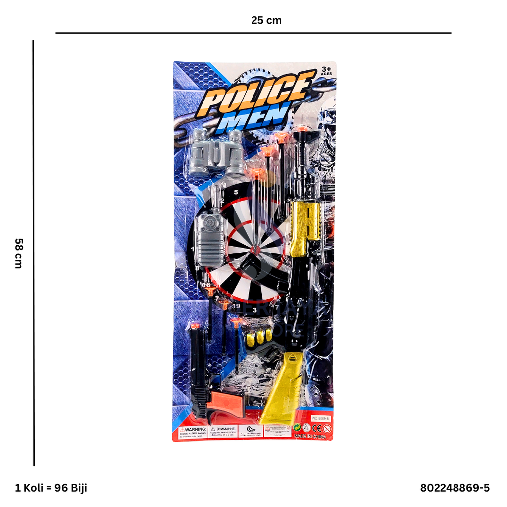 POLICE MAN SHOOT GUN 8869-5
