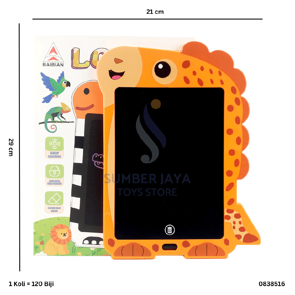 LCD WRITING BOARD ANIMAL 8516
