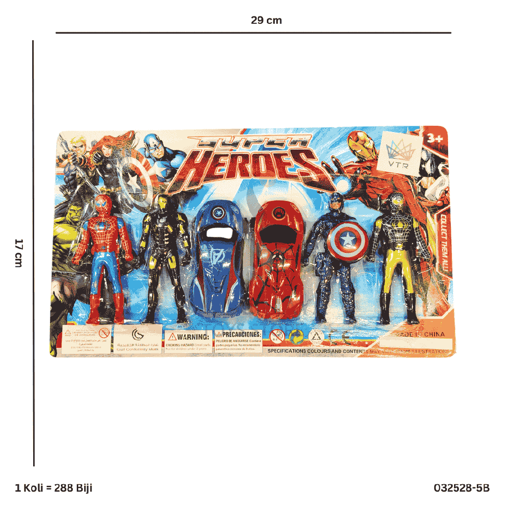 SUPER HEROES 4RBT + 2MBL 528-5B