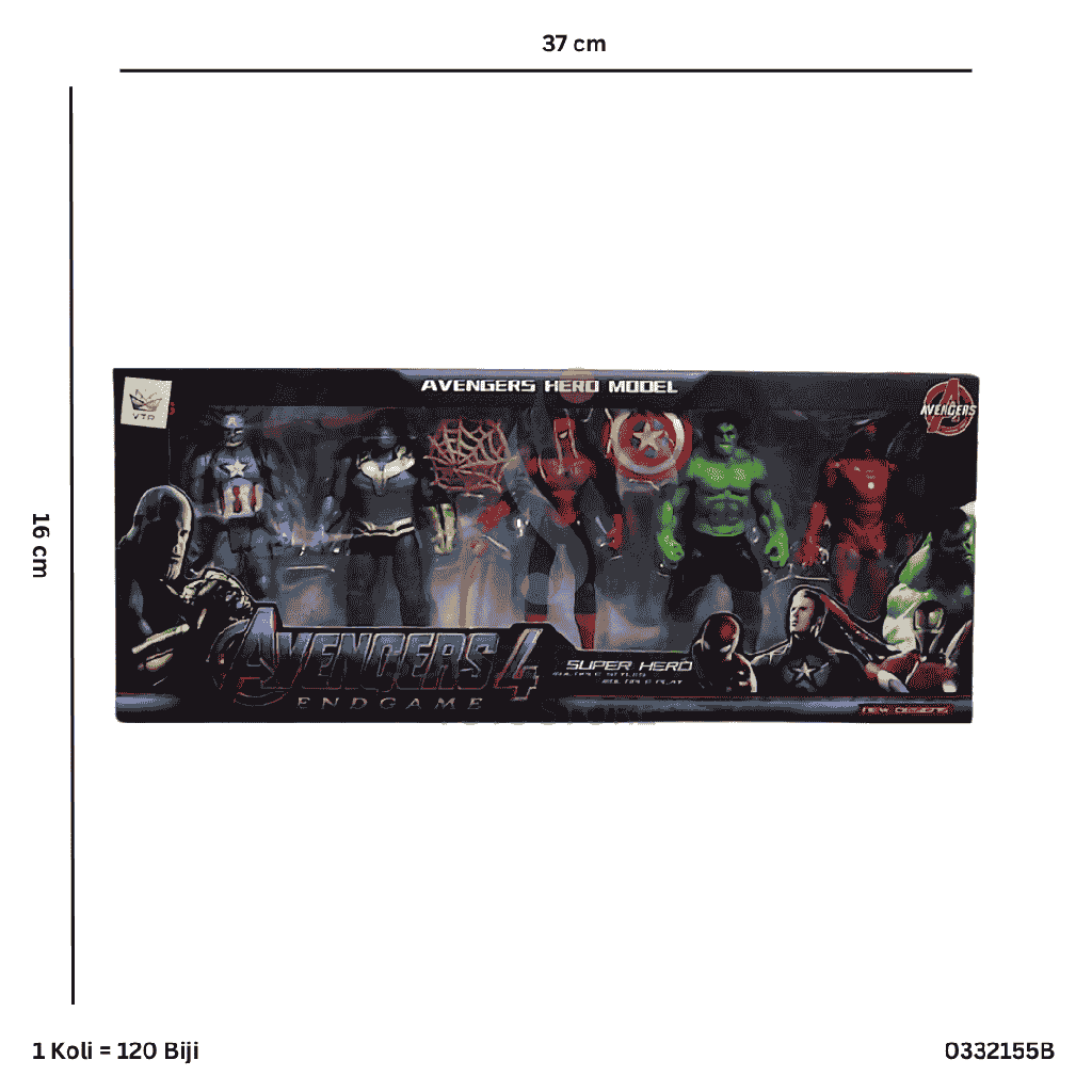 AVANGERS 5PC + SENJATA 2155B
