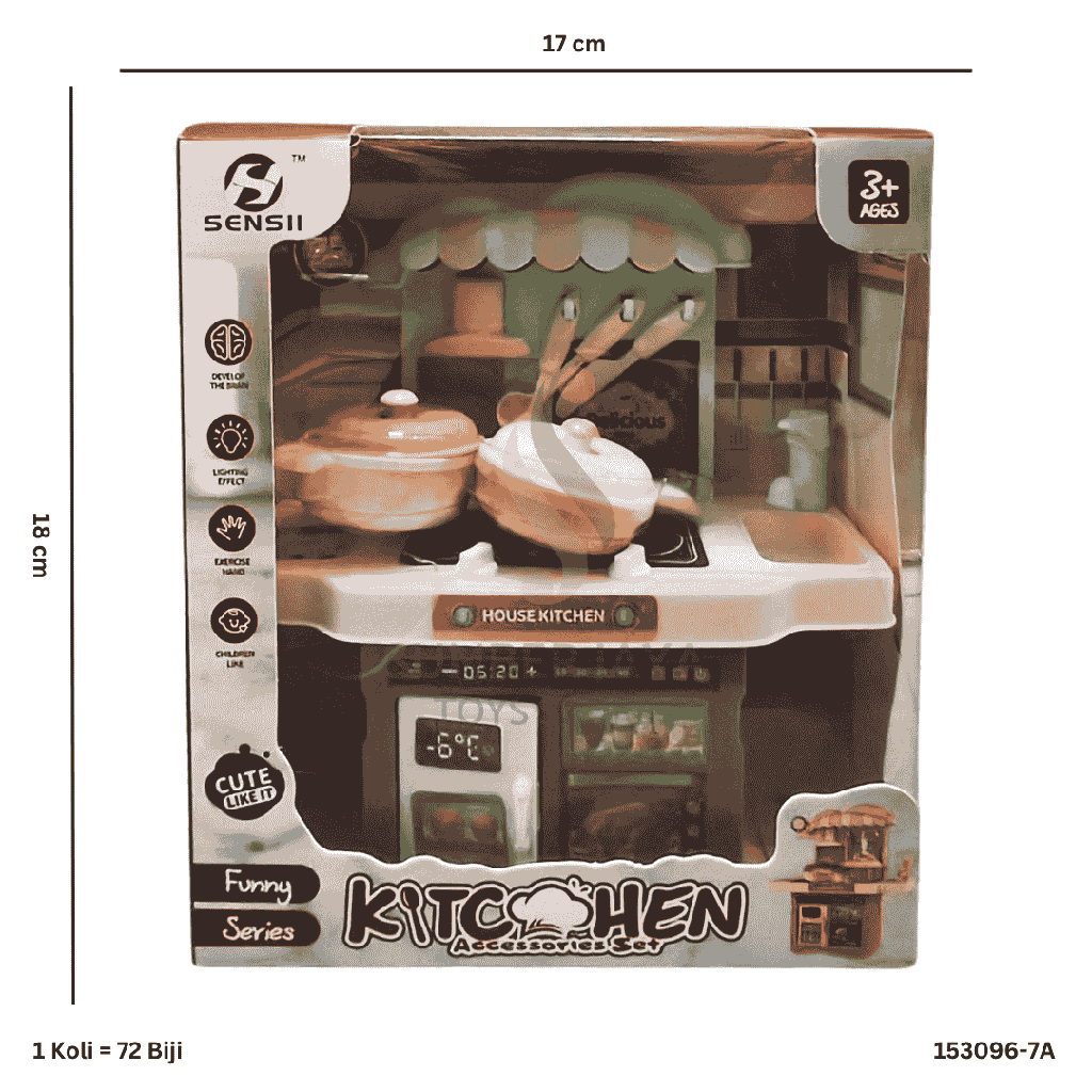 KITCHEN SET W/LIGHT 096-7A