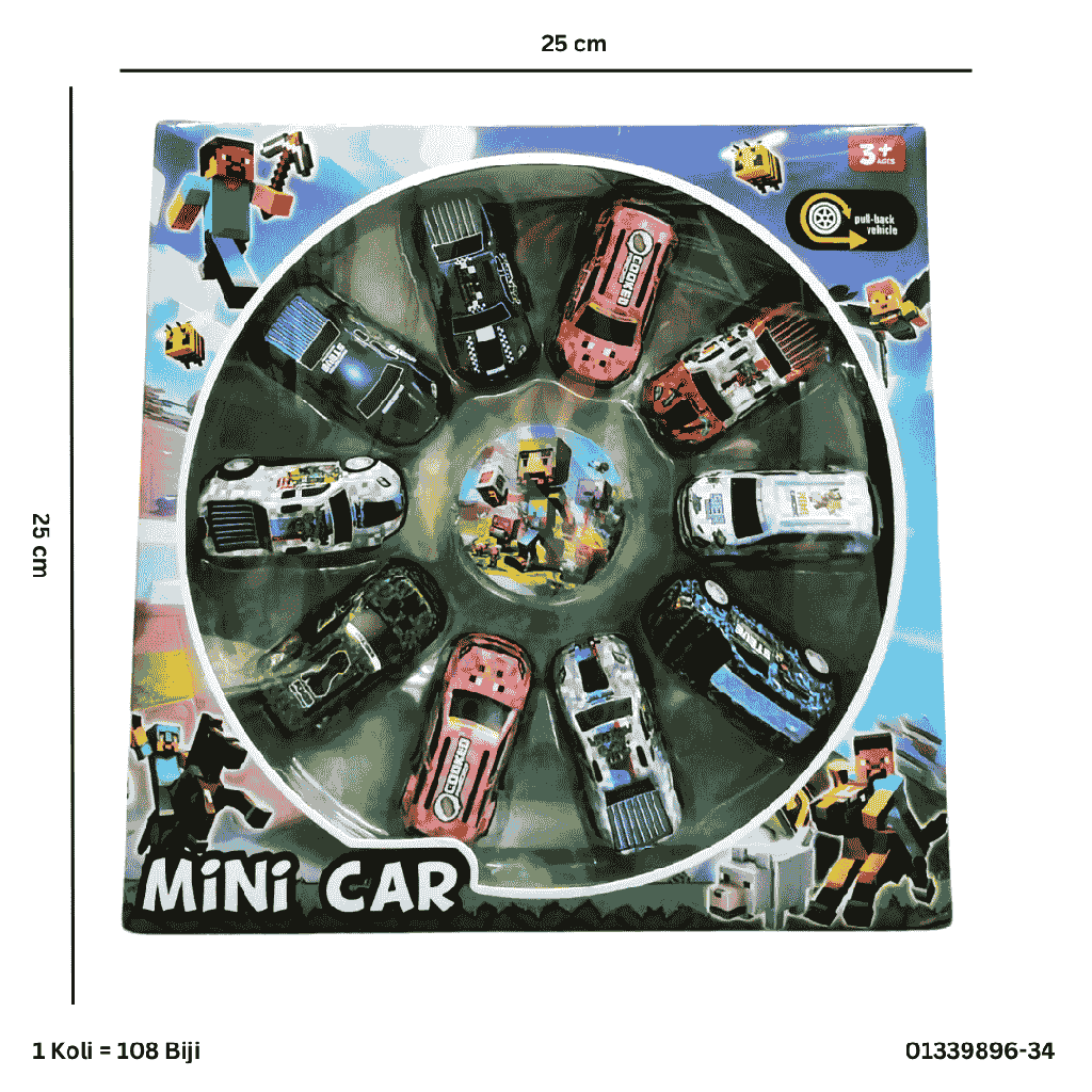PULLBACK MINI CARS 9896-34