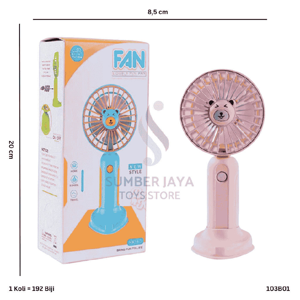 KIPAS MINI PORTABLE BERUANG B01