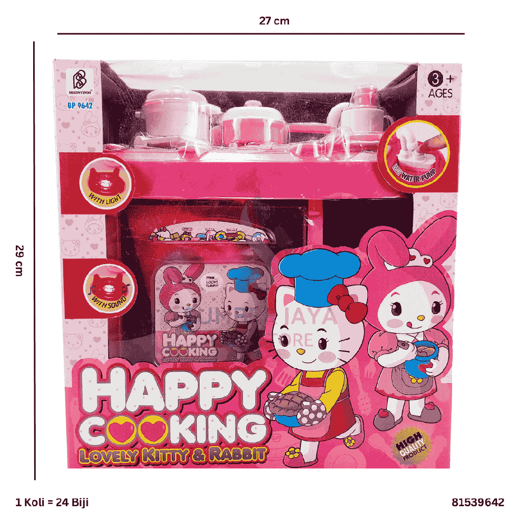 HAPPY COOKING LOVELY KITTY & RABBIT 9642