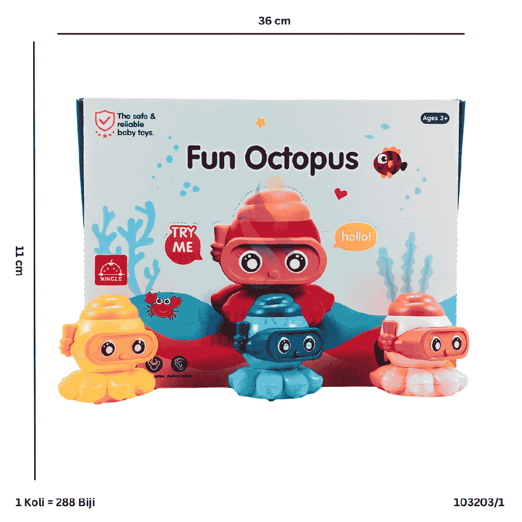 FUN OCTOPUS 12PC 203/1