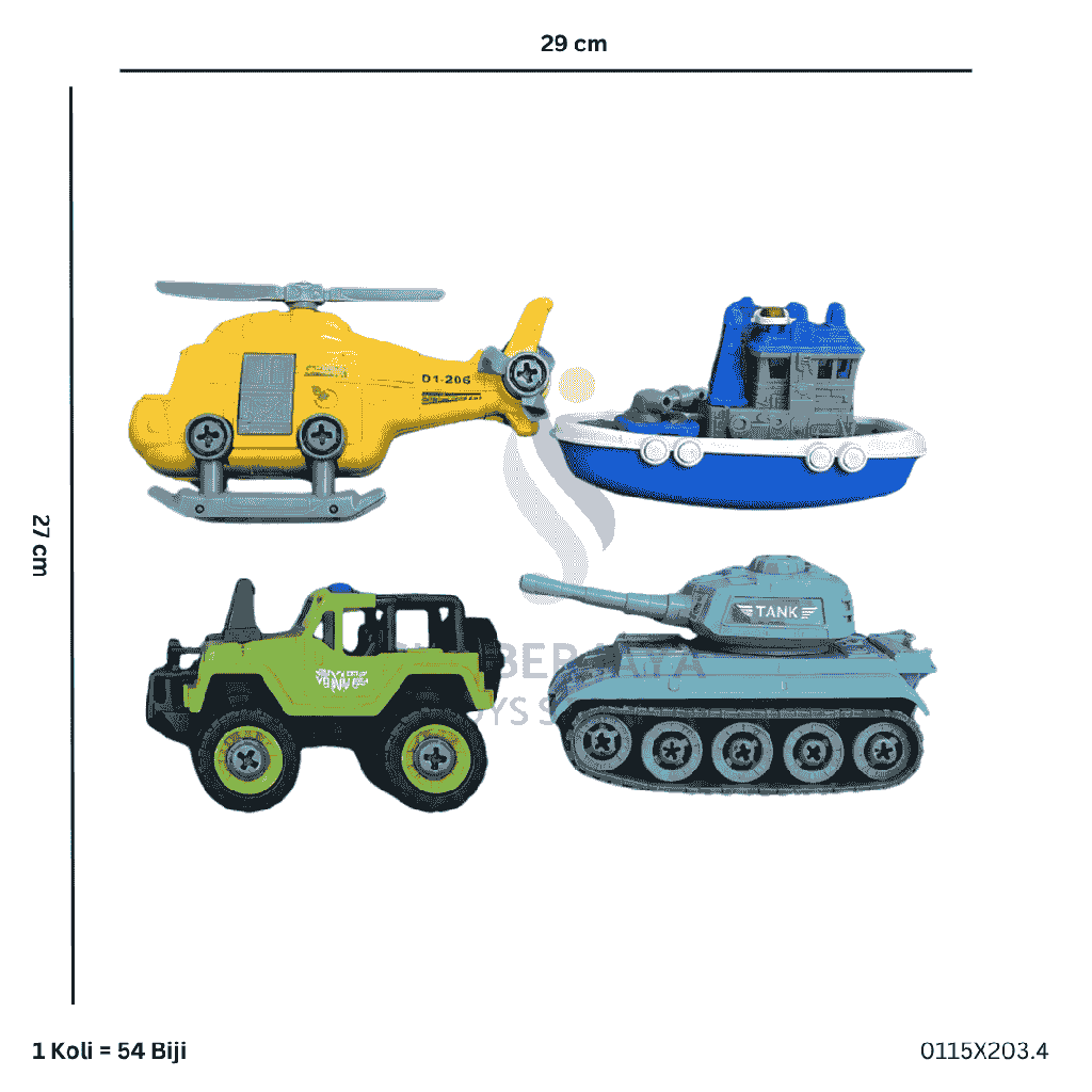 BATTLE SHIP 4PC COMBAT X203.4