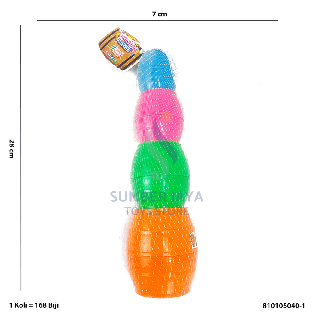 STACKING BARREL 4COLOR 05040-1