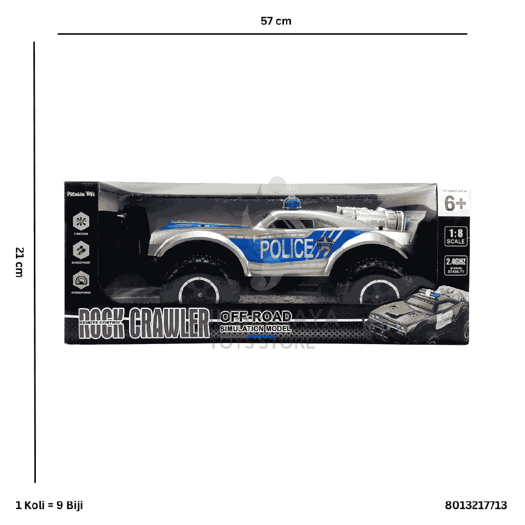 R/C ROCK CRAWLER POLICE 17713