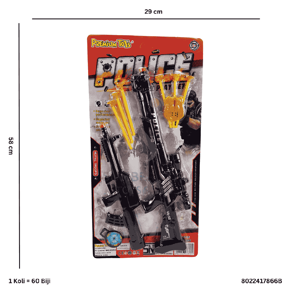 POLICE GUN SET 17866B