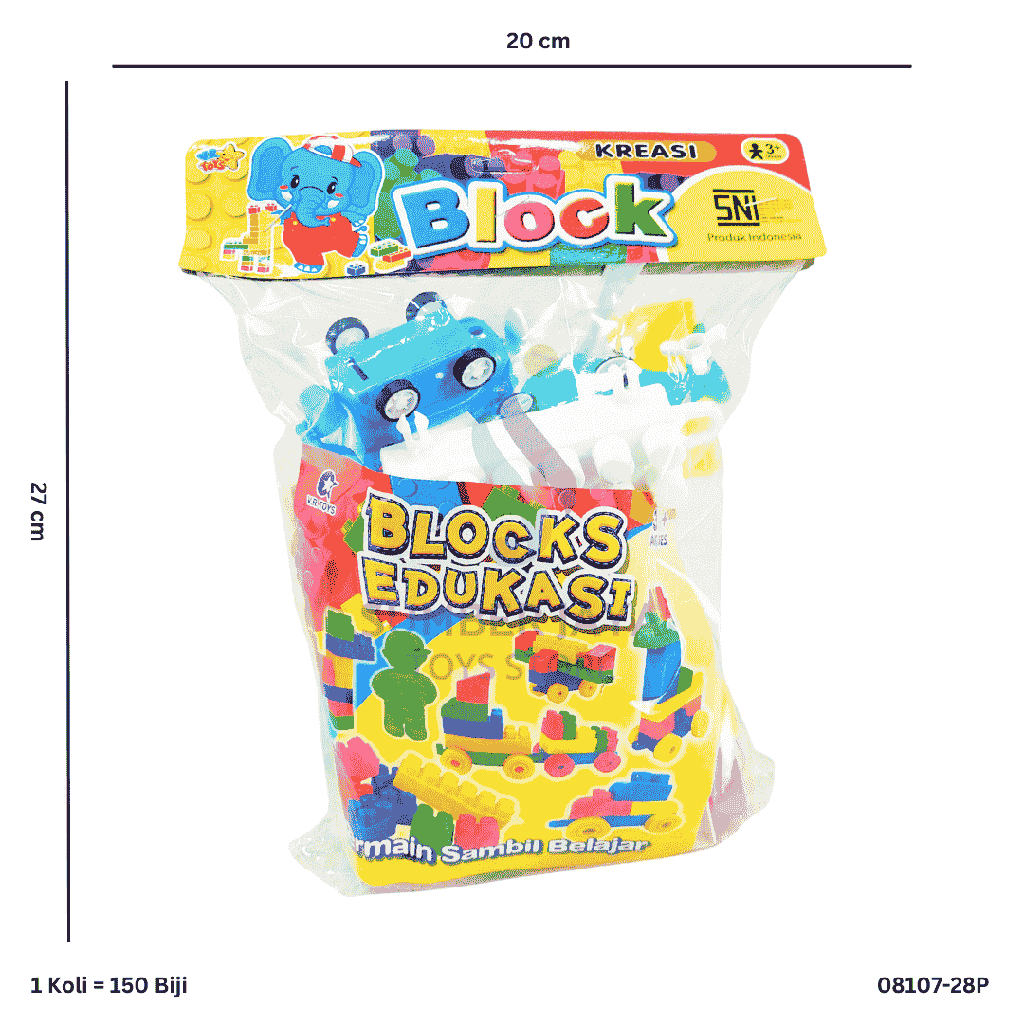 BLOCK 28PCS + PESAWAT KB07-28