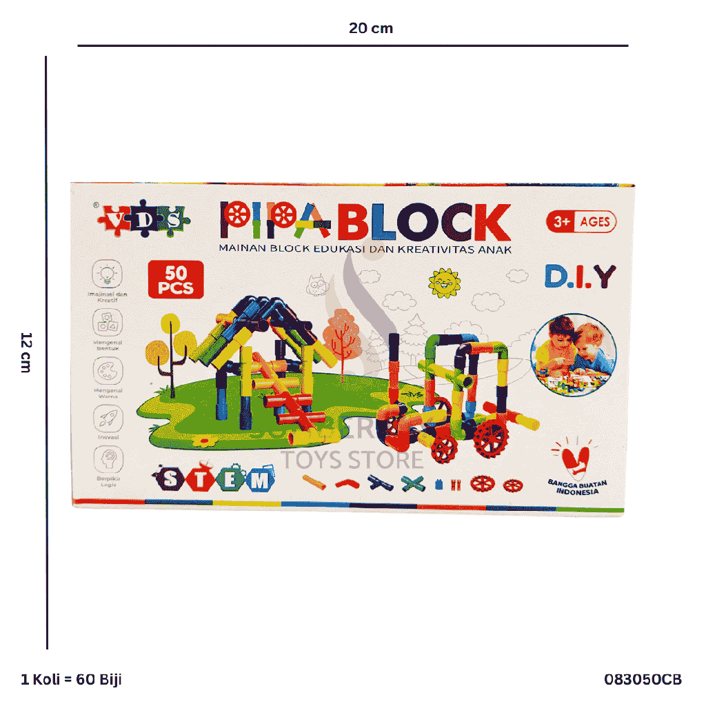 PIPA BLOCK 50PC 050CB