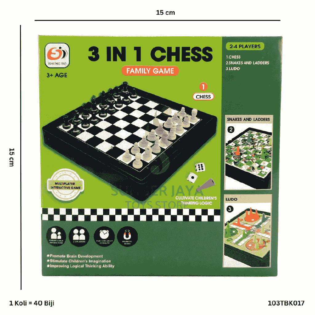 3 IN 1 CHESS TBK-017