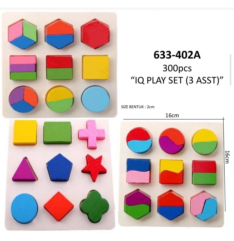IQ PLAY SET BLOCK 633-402A