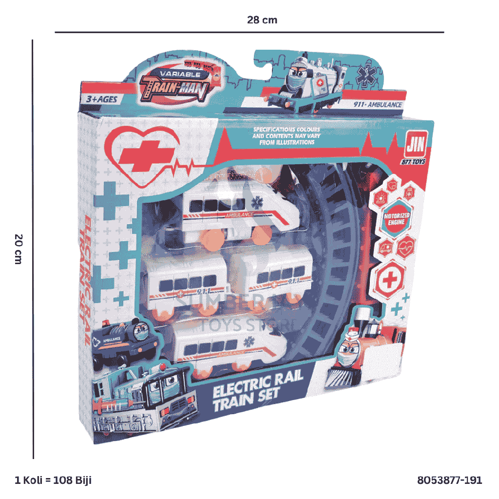 ELECTRIC RAIL TRAIN SET 877-191N 