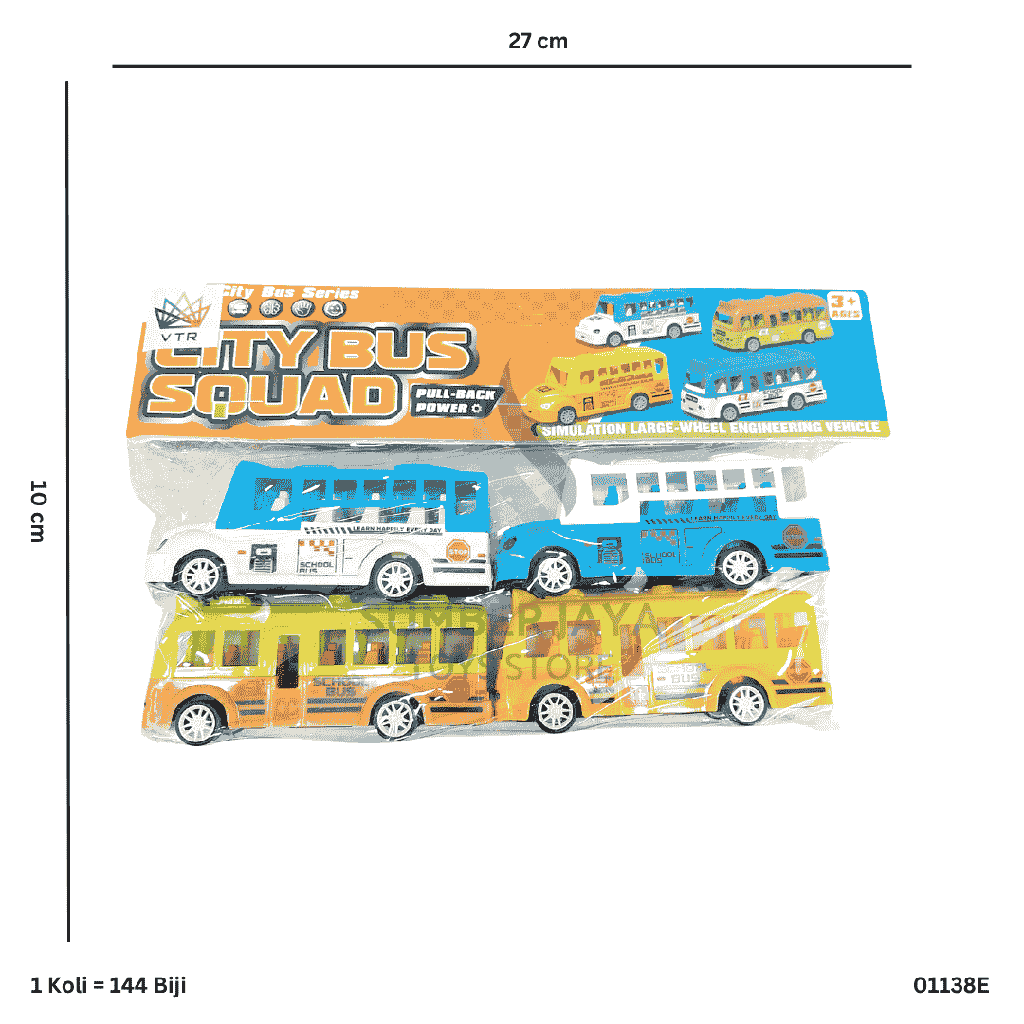 CITY BUS SQUAD 4PC 8E