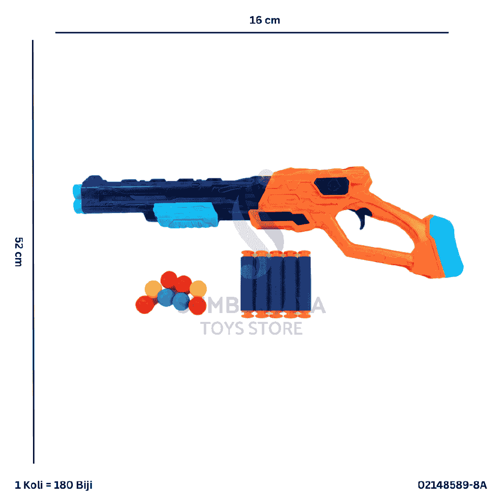 DINOSAUR BULLET GUN 8589-8A