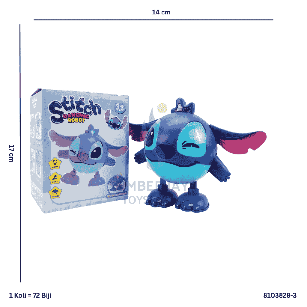 B/O DANCING STITCH W/MUSIC 828-3