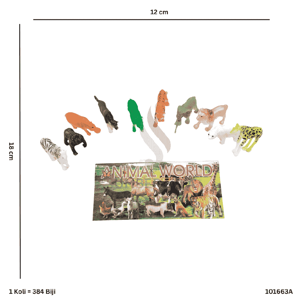 ANIMAL PLAYSET 2ASST 663A